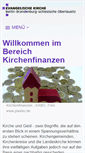 Mobile Screenshot of kirchenfinanzen.ekbo.de