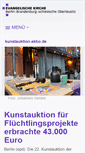 Mobile Screenshot of kunstauktion.ekbo.de