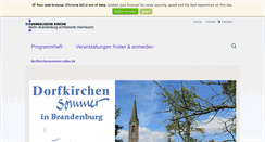 Desktop Screenshot of dorfkirchensommer.ekbo.de